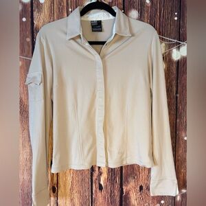 George Simonton Beige Button-Down Shirt